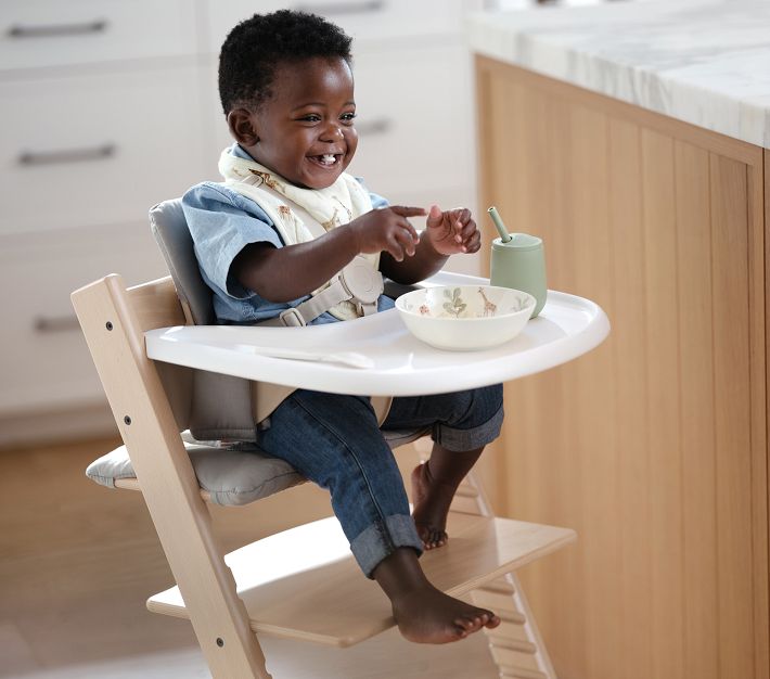 Stokke® Tripp Trapp® High Chair², Cushion, Tray Bundle Pottery