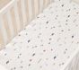 Dillon Dino Stripe Organic Crib Fitted Sheet