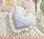 Sweet Dreams Embroidered Heart Pillow
