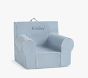Kids Anywhere Chair®, Light Blue Twill with Rainbow Piping Slipcover Only