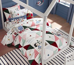 Peanuts® Charlie Brown® Holiday Patchwork Quilt & Shams