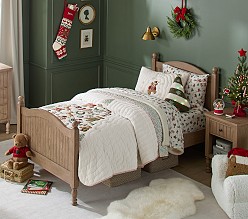Holiday Teddy Bears Quilt & Shams
