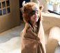 Highland Cow Faux Fur Kid Hooded Towel