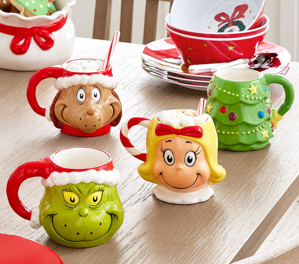 Dr. Seuss's The Grinch™ Kid Mugs Set of 4 | Pottery Barn Kids
