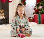 Candy Cane Village Flannel Kid Pajama Set