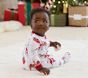 Black Santa Organic Cotton Baby Pajama