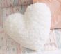 Cloud Faux Fur Heart Pillow