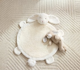 Pink Rabbit Play Mat Fashion Bunny Playmat for Babies | Pottery Barn Kids
