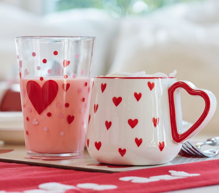 Love Bug Ceramic Hearts Kids Mug | Pottery Barn Kids
