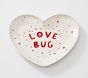 Love Bug Heart Shaped Melamine Plate
