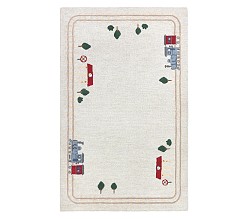 Train Border Rug