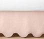 Scalloped European Linen Crib Skirt
