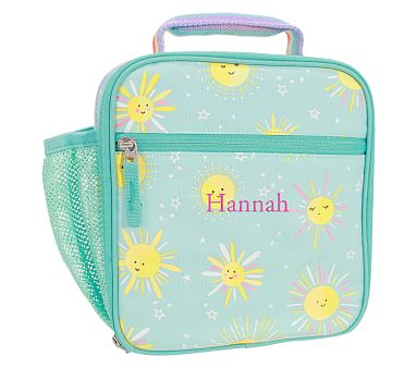 Mackenzie Aqua Sunshine Glow-in-the-Dark Classic Lunch Box