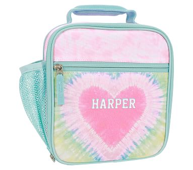 Mackenzie Pink Heart Tie-Dye Classic Lunch Box