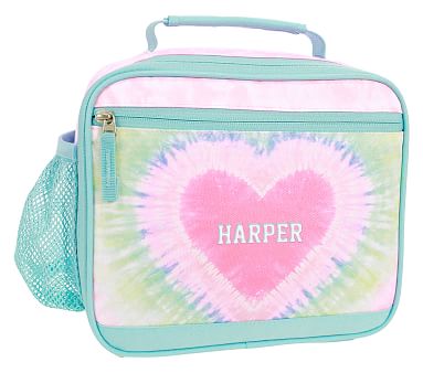 Mackenzie Pink Heart Tie-Dye Cold Pack Lunch Box