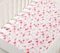 Hearts Organic Crib Fitted Sheet