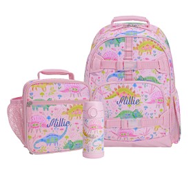 Mackenzie Heritage Pink Dinos Backpack & Lunch Bundle, Set of 3