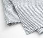 Montauk Stripe Belgian Flax Linen Baby Quilt