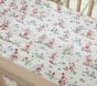 Disney Home x Sanderson Mickey Mouse and Minnie Mouse Garden Organic Crib Fitted Sheet