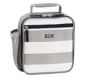 Fairfax Gray/White Stripe Classic Lunch Box