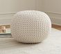 Knit Pouf Ottoman