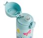 Mackenzie Aqua Spring Butterfly Glow-in-the-Dark Water Bottle