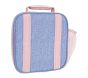 Mackenzie Blue Daisies Chenille Lunch Boxes