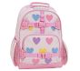 Mackenzie Pastel Chenille Hearts Nap Mat &amp; Small Backpack Bundle