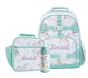 Mackenzie Aqua Horses Backpack &amp; Lunch Bundle, Set of 3