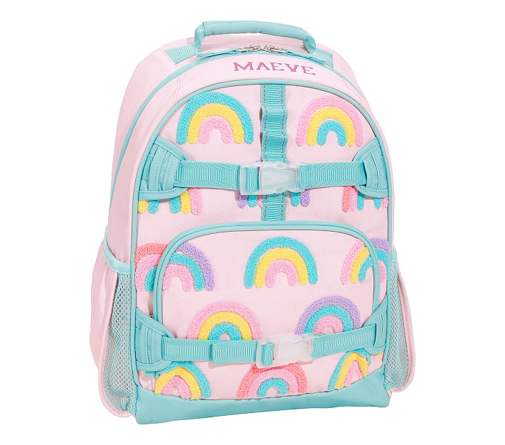 Mackenzie Pink Rainbows Glow-in-the-Dark Backpack | Pottery  display picture 3