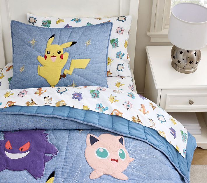 Pokémon Quilt Bedding Set | Pottery Barn Kids