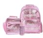 Mackenzie Metallic Pink Backpack &amp; Lunch Bundle, Set of 3