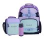 Mackenzie Lavender/Aqua/Navy Color Block Backpack &amp; Lunch Bundle, Set of 3