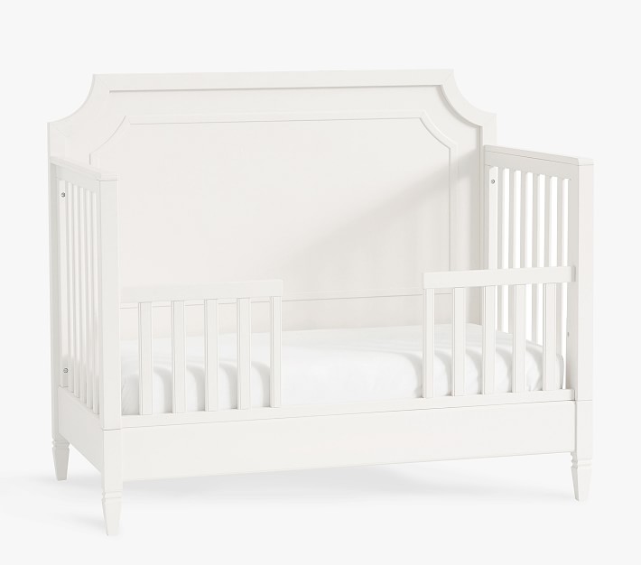 Ava Regency 4-in-1 Toddler Bed Conversion Kit, Simply White, In-Home Delivery
