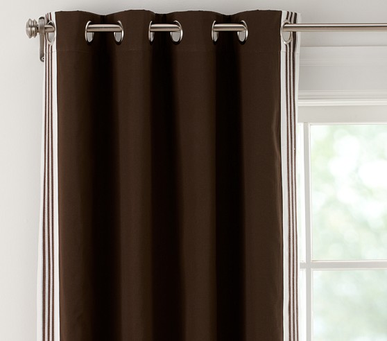 Canvas Trim Blackout Curtain
