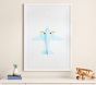 Leslee Mitchell Powder Blue Plane Framed Art