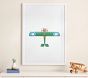 Leslee Mitchell Green Plane Framed Art