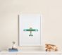 Leslee Mitchell Green Plane Framed Art