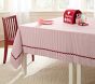 Valentine's Ticking Stripe Tablecloth
