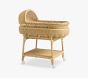 Scallop Wicker Bassinet & Pad, Whitewash, In-Home Delivery