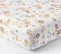 Lion Family Organic Crib Fitted Sheet