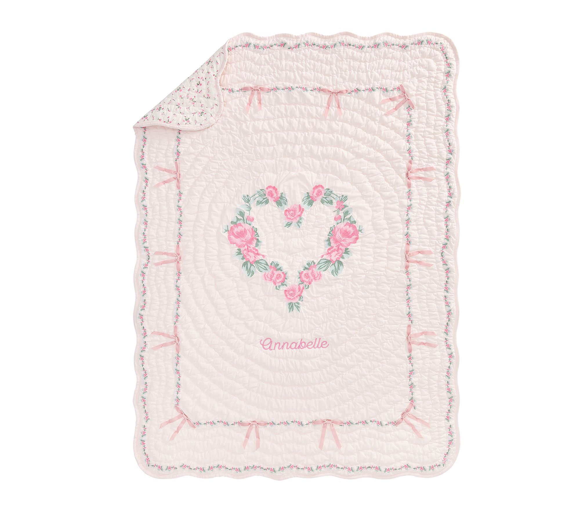 LoveShackFancy Floral Heart Quilt & Shams