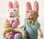 Felted Bunny Easter Decor, Set of 3