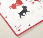 Puppy Love Valentine's Faux Leather Placemat