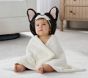 Pippa Frenchie Faux Fur Baby Hooded Towel