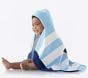 Whale Stripe Baby Beach Hooded Towel UPF 50+