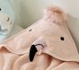 Super Soft Flamingo Baby Hooded Towel &amp; Washcloth Set