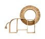 Rattan Lion Shaped Shelf (29")