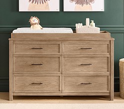 Camden 6-Drawer Dresser & Topper Set (56w x 19d")