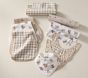 Teddy Bear Organic Muslin Bib, Burp &amp; Swaddle Set